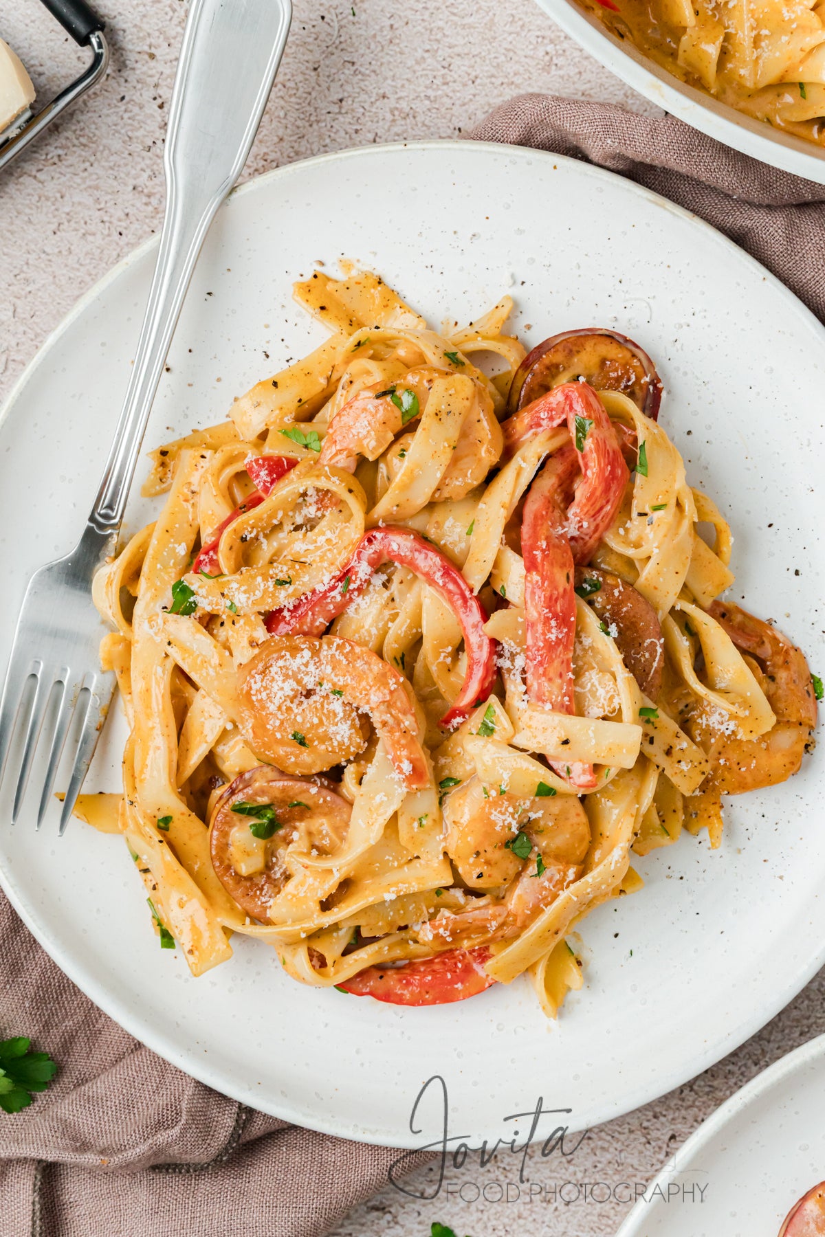 Cajun Shrimp and Sausage Pasta