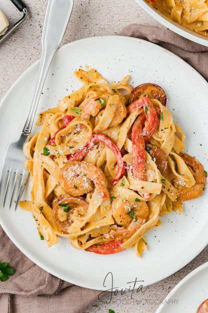Cajun Shrimp and Sausage Pasta