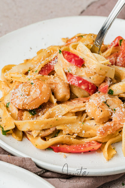 Cajun Shrimp and Sausage Pasta