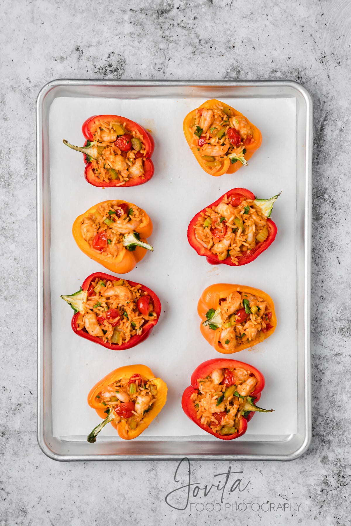 Cajun Shrimp Stuffed Bell Peppers
