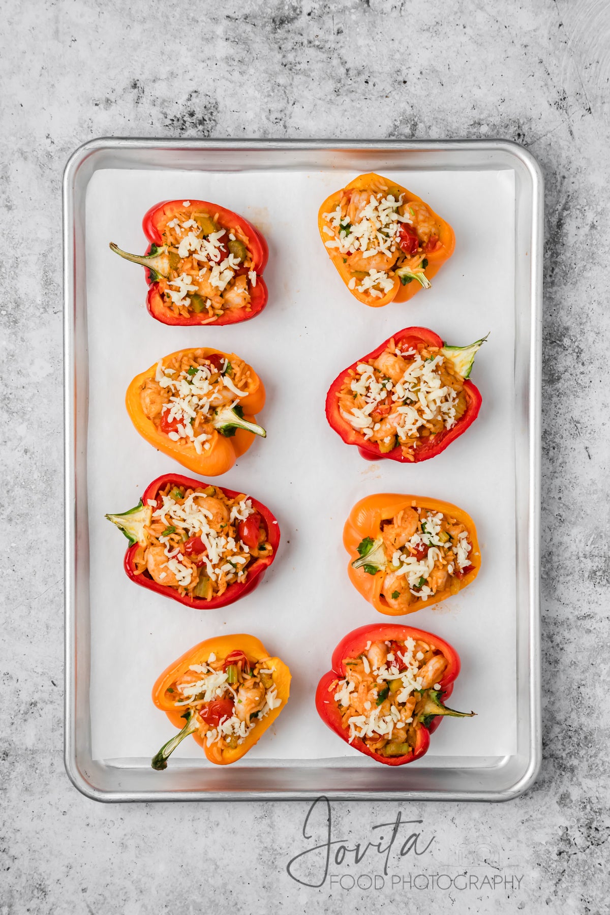 Cajun Shrimp Stuffed Bell Peppers