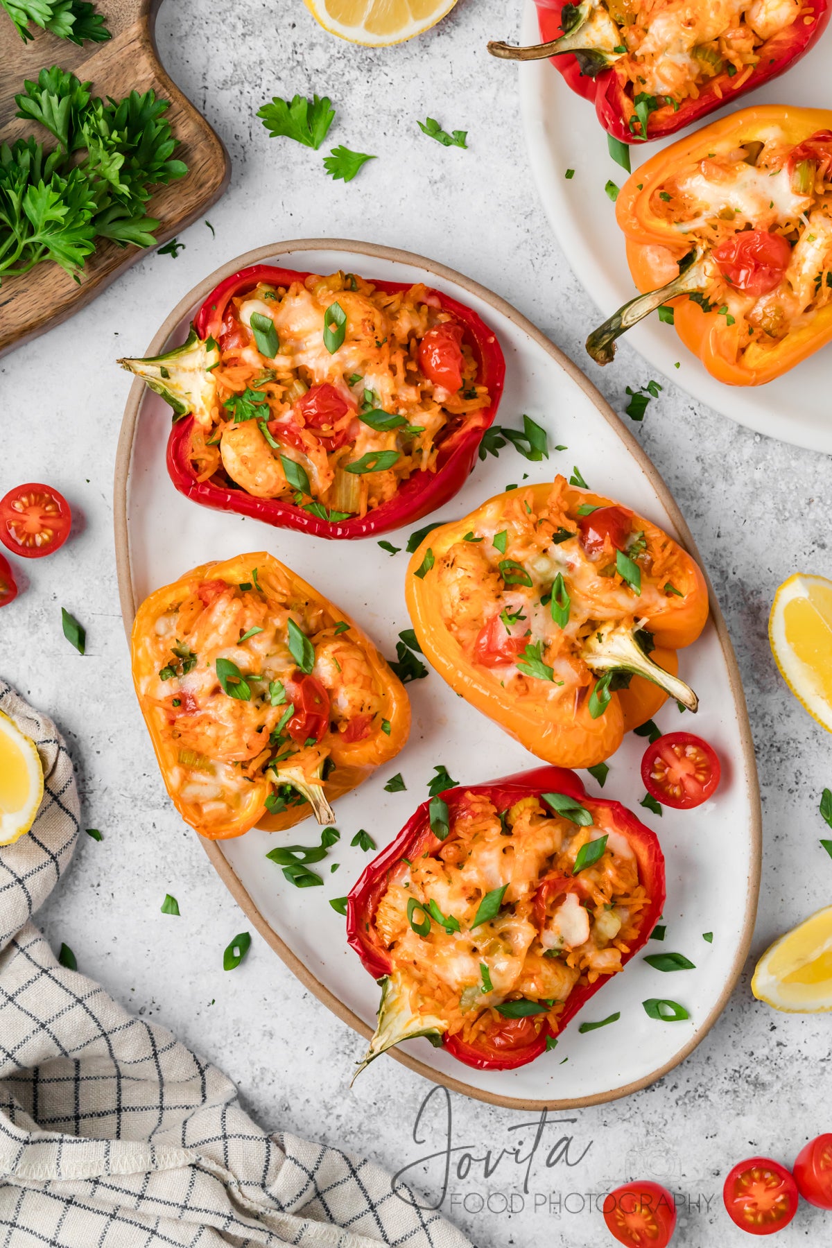 Cajun Shrimp Stuffed Bell Peppers