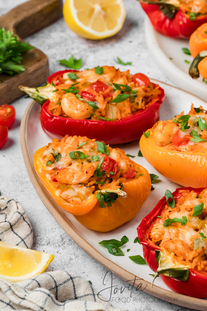 Cajun Shrimp Stuffed Bell Peppers
