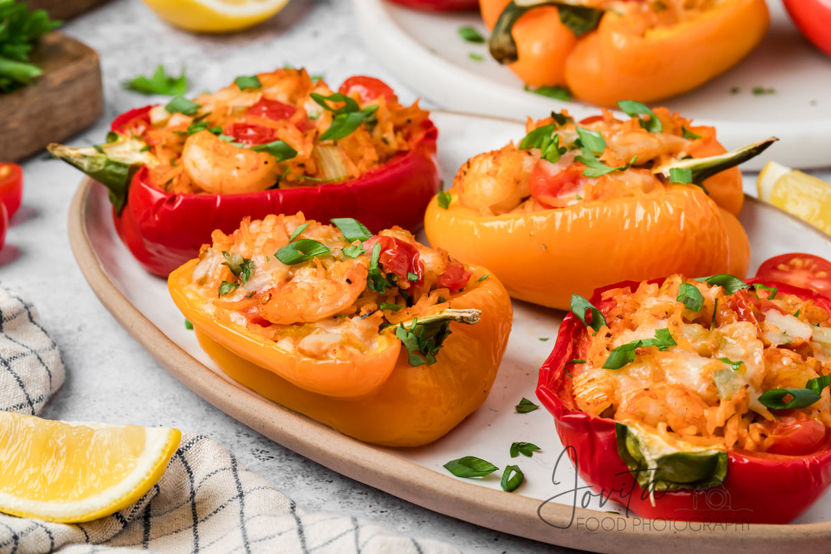 Cajun Shrimp Stuffed Bell Peppers