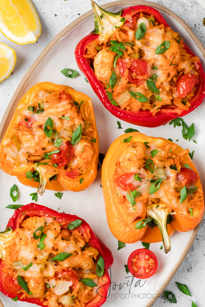 Cajun Shrimp Stuffed Bell Peppers