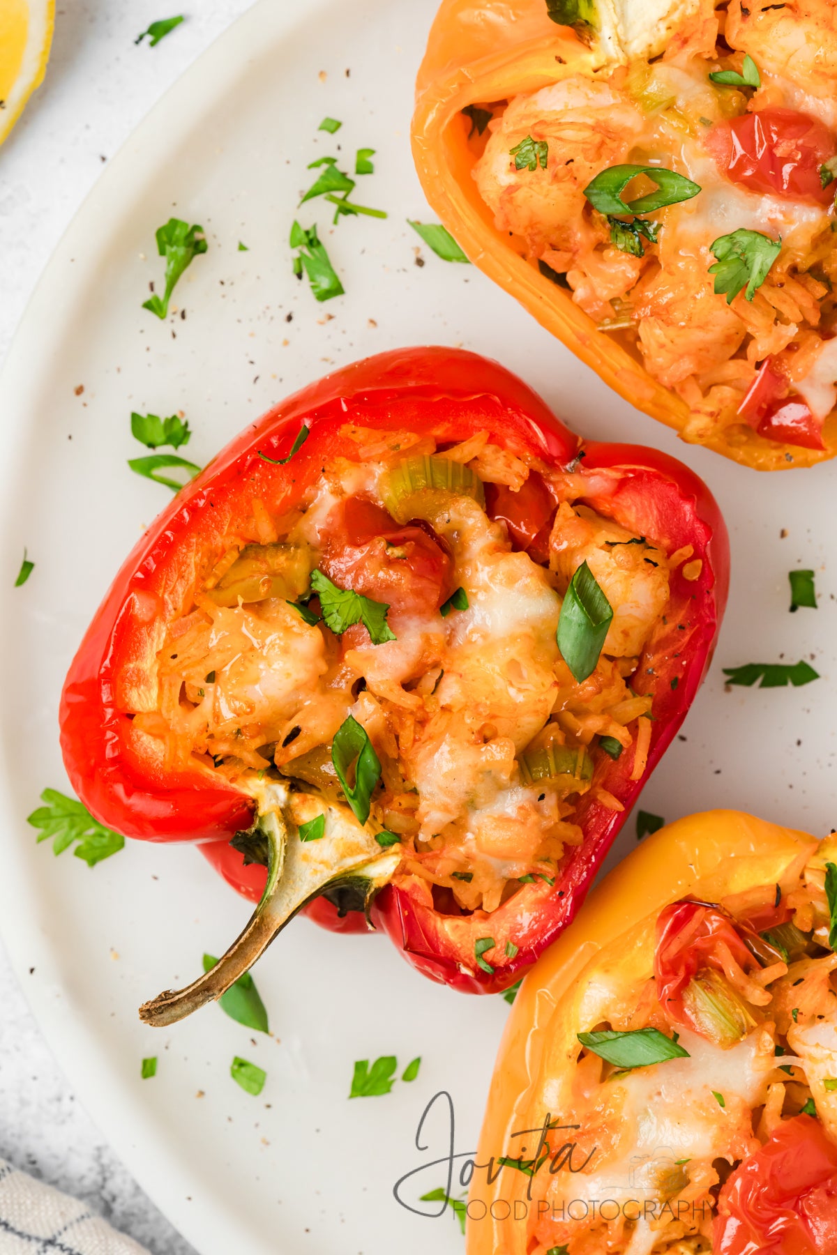 Cajun Shrimp Stuffed Bell Peppers