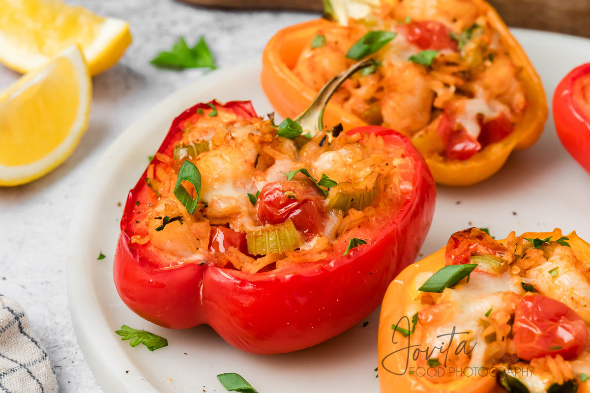 Cajun Shrimp Stuffed Bell Peppers