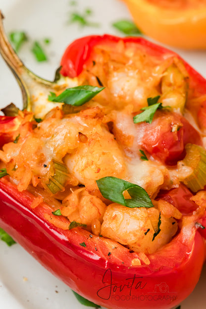 Cajun Shrimp Stuffed Bell Peppers