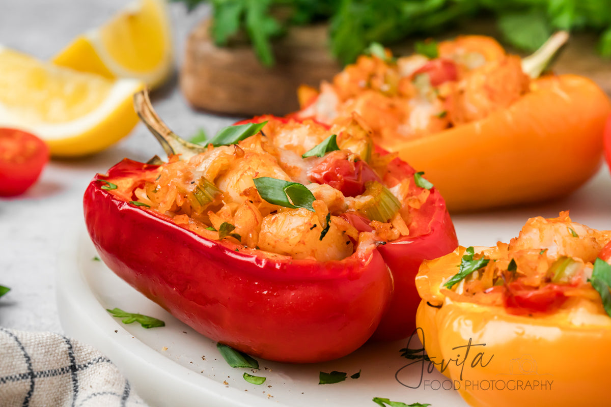 Cajun Shrimp Stuffed Bell Peppers