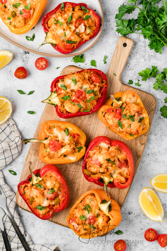 Cajun Shrimp Stuffed Bell Peppers