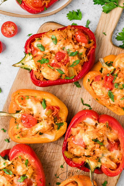 Cajun Shrimp Stuffed Bell Peppers