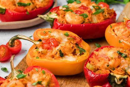 Cajun Shrimp Stuffed Bell Peppers