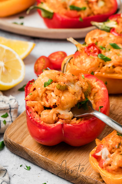 Cajun Shrimp Stuffed Bell Peppers