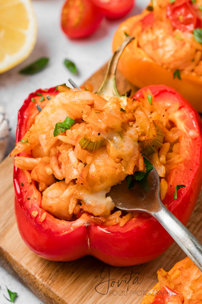 Cajun Shrimp Stuffed Bell Peppers