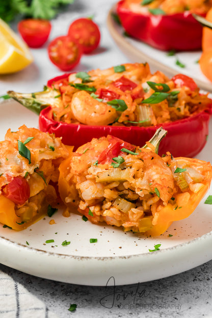 Cajun Shrimp Stuffed Bell Peppers