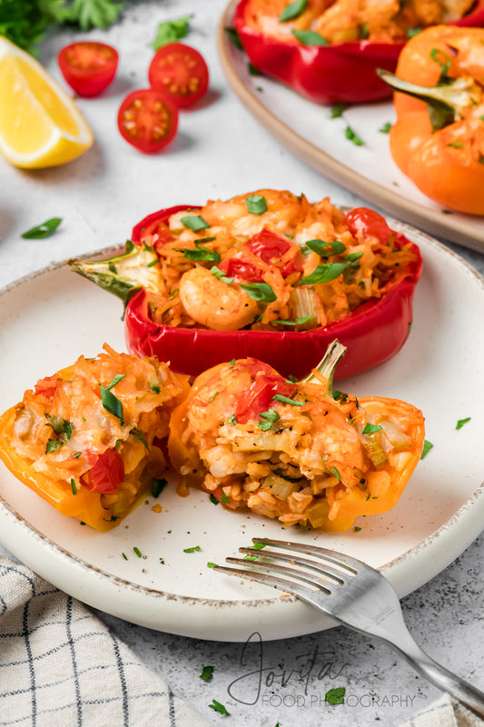 Cajun Shrimp Stuffed Bell Peppers