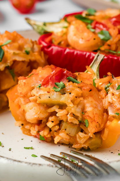 Cajun Shrimp Stuffed Bell Peppers