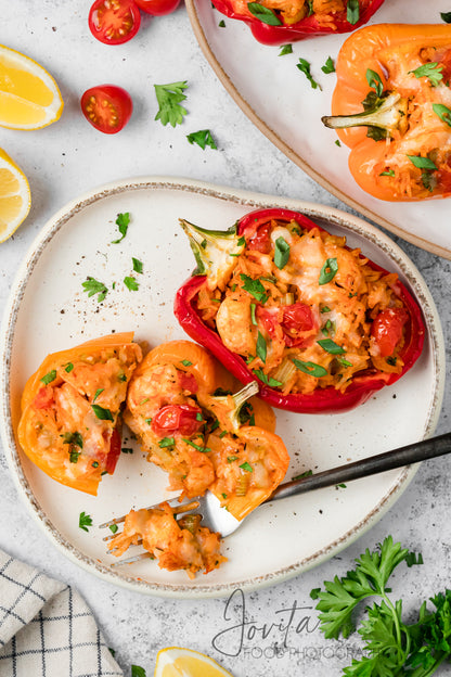 Cajun Shrimp Stuffed Bell Peppers