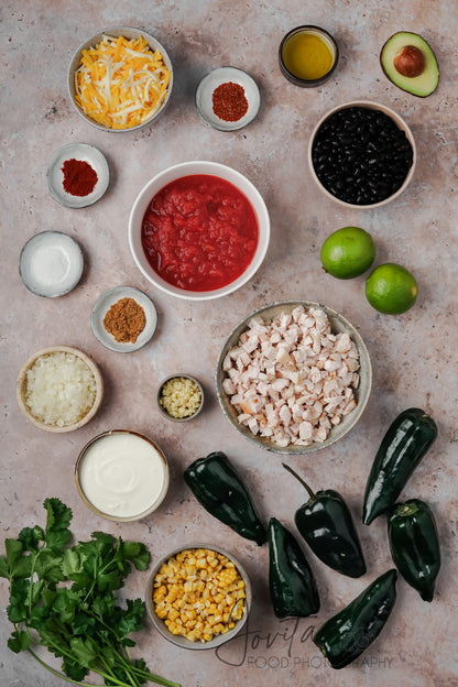 Chicken Stuffed Poblano Peppers