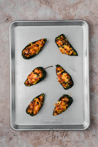 Chicken Stuffed Poblano Peppers