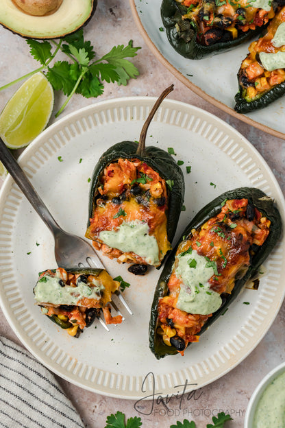 Chicken Stuffed Poblano Peppers