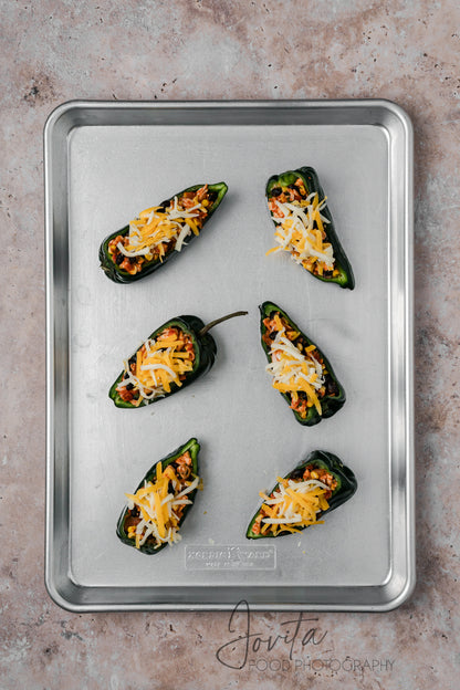 Chicken Stuffed Poblano Peppers