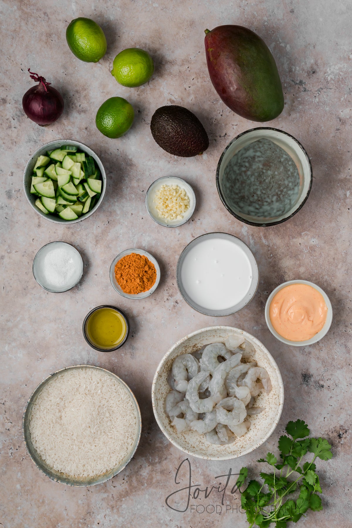Chili Lime Shrimp Coconut Rice Bowls
