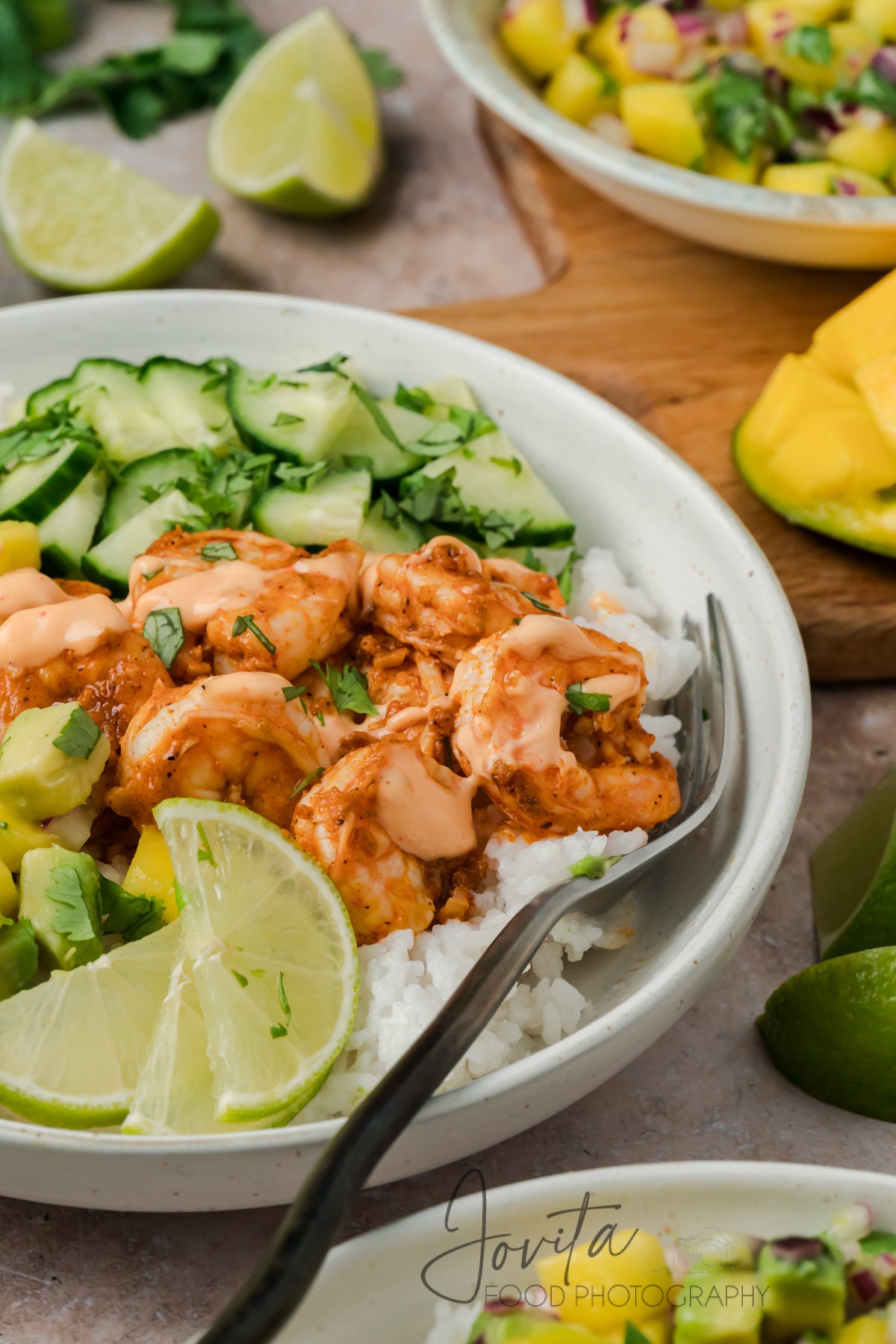 Chili Lime Shrimp Coconut Rice Bowls