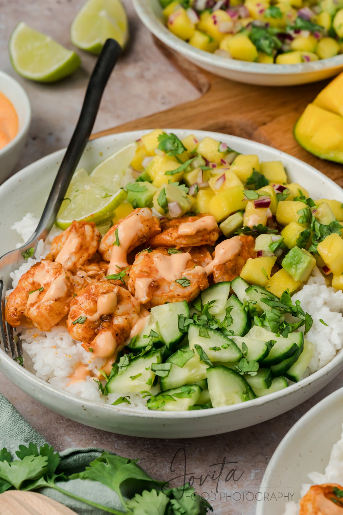 Chili Lime Shrimp Coconut Rice Bowls