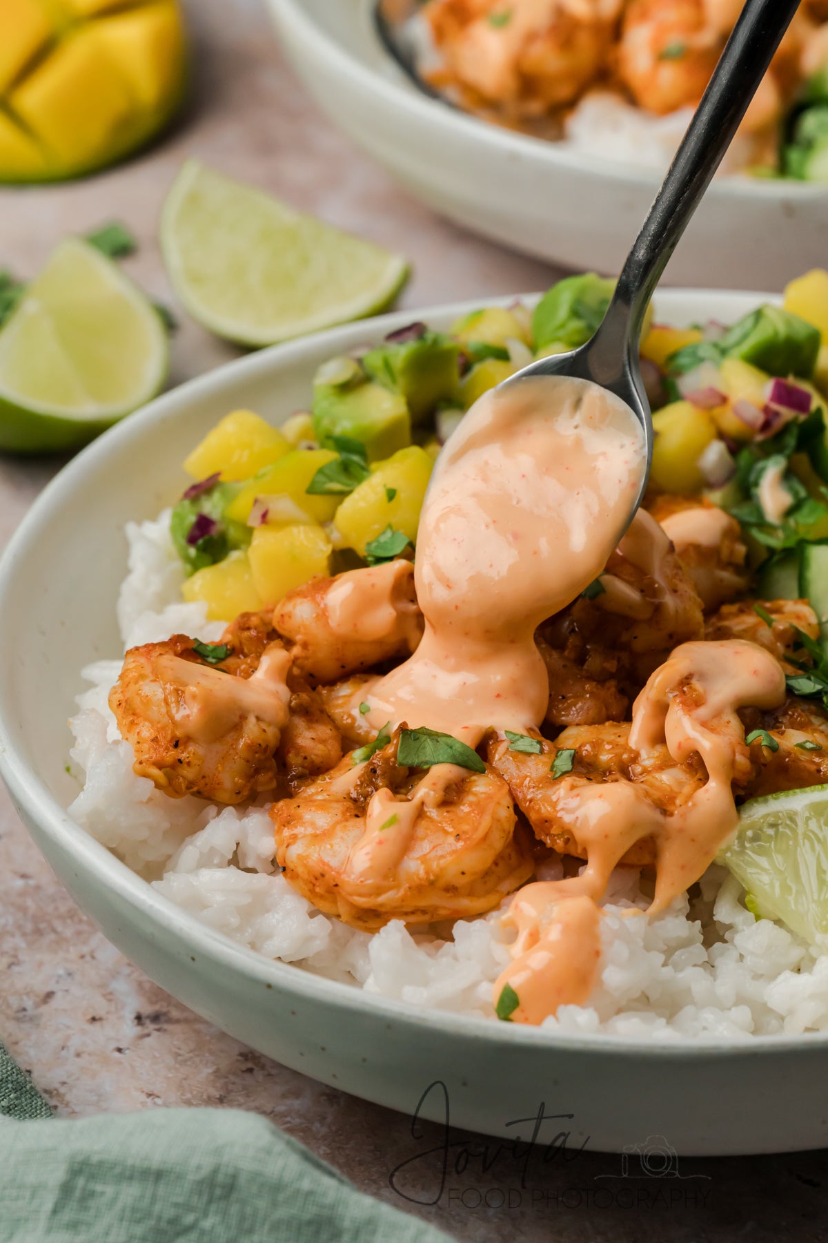 Chili Lime Shrimp Coconut Rice Bowls