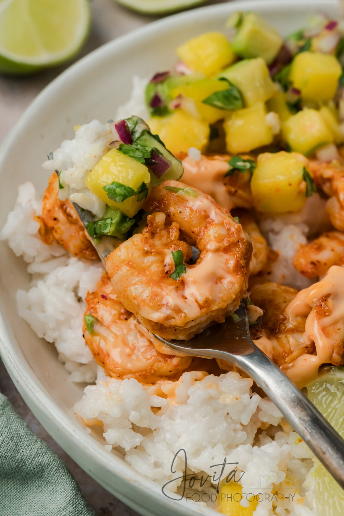 Chili Lime Shrimp Coconut Rice Bowls