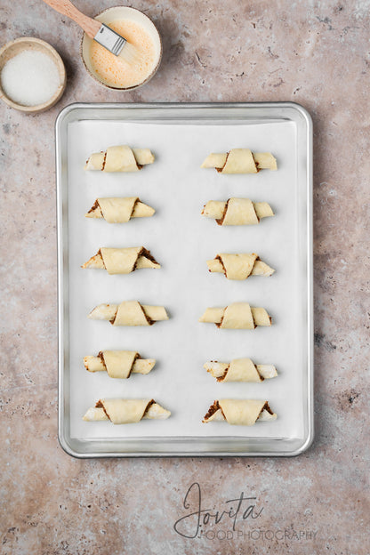 Chocolate Walnut Rugelach Cookies