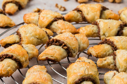 Chocolate Walnut Rugelach Cookies