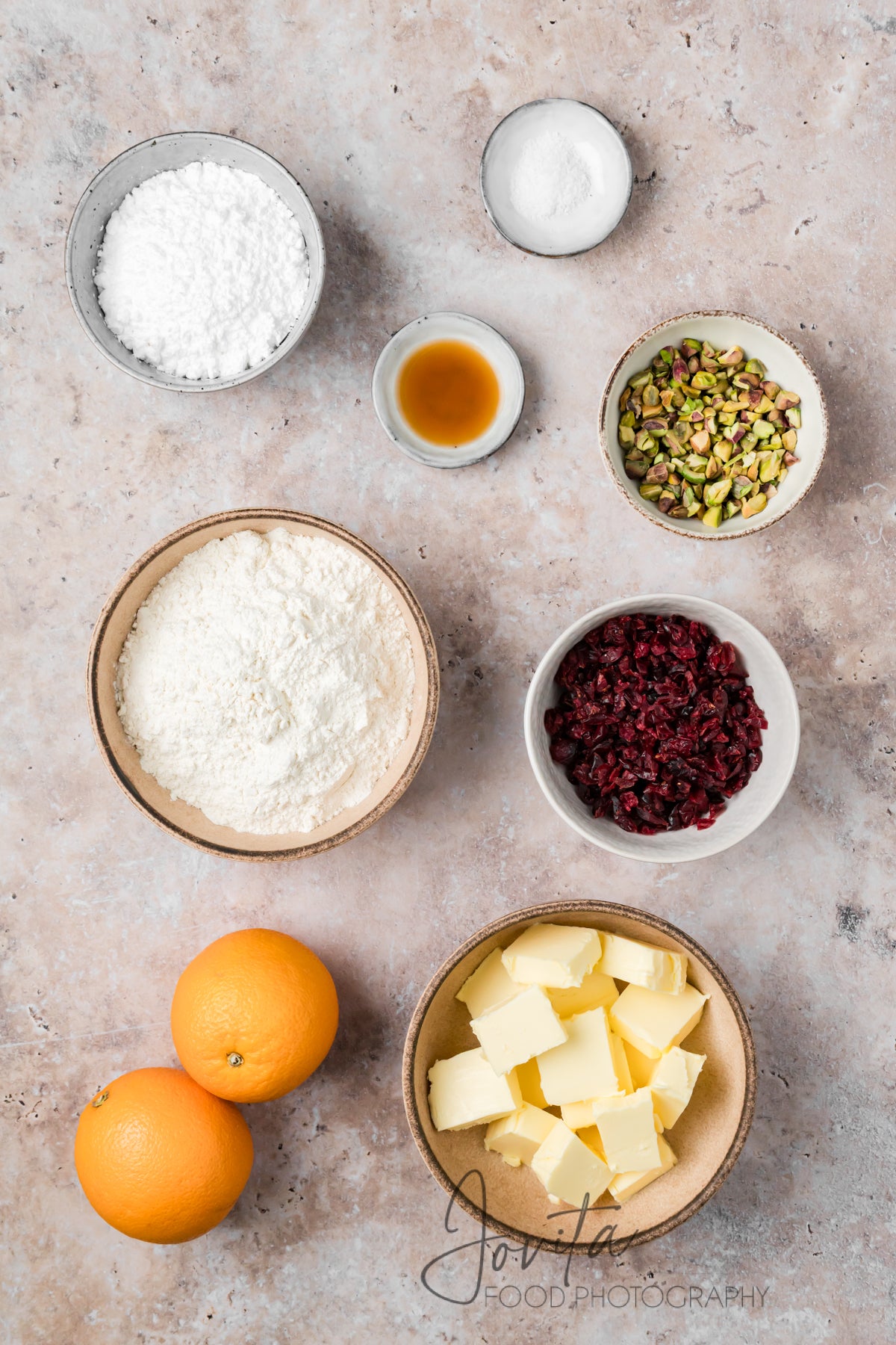 Cranberry Orange Shortbread Cookies