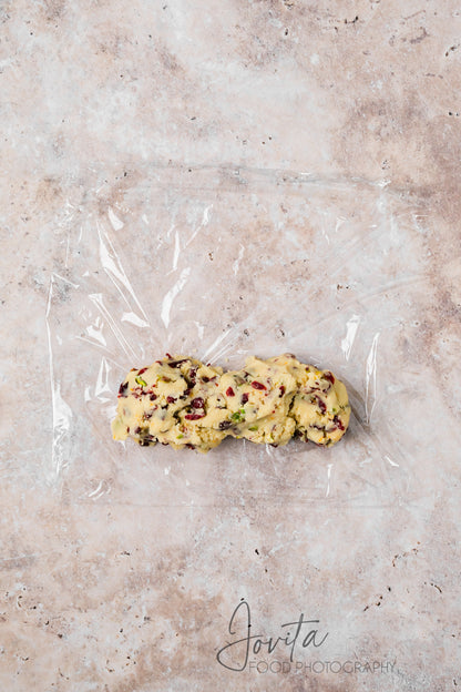 Cranberry Orange Shortbread Cookies