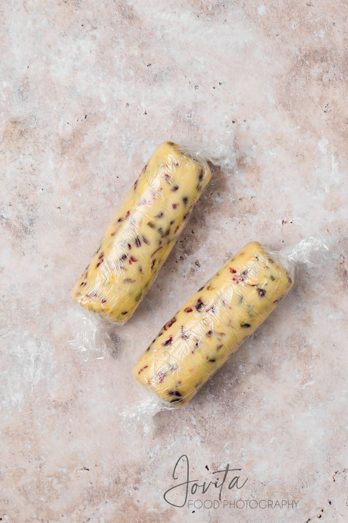 Cranberry Orange Shortbread Cookies