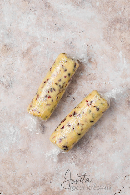Cranberry Orange Shortbread Cookies