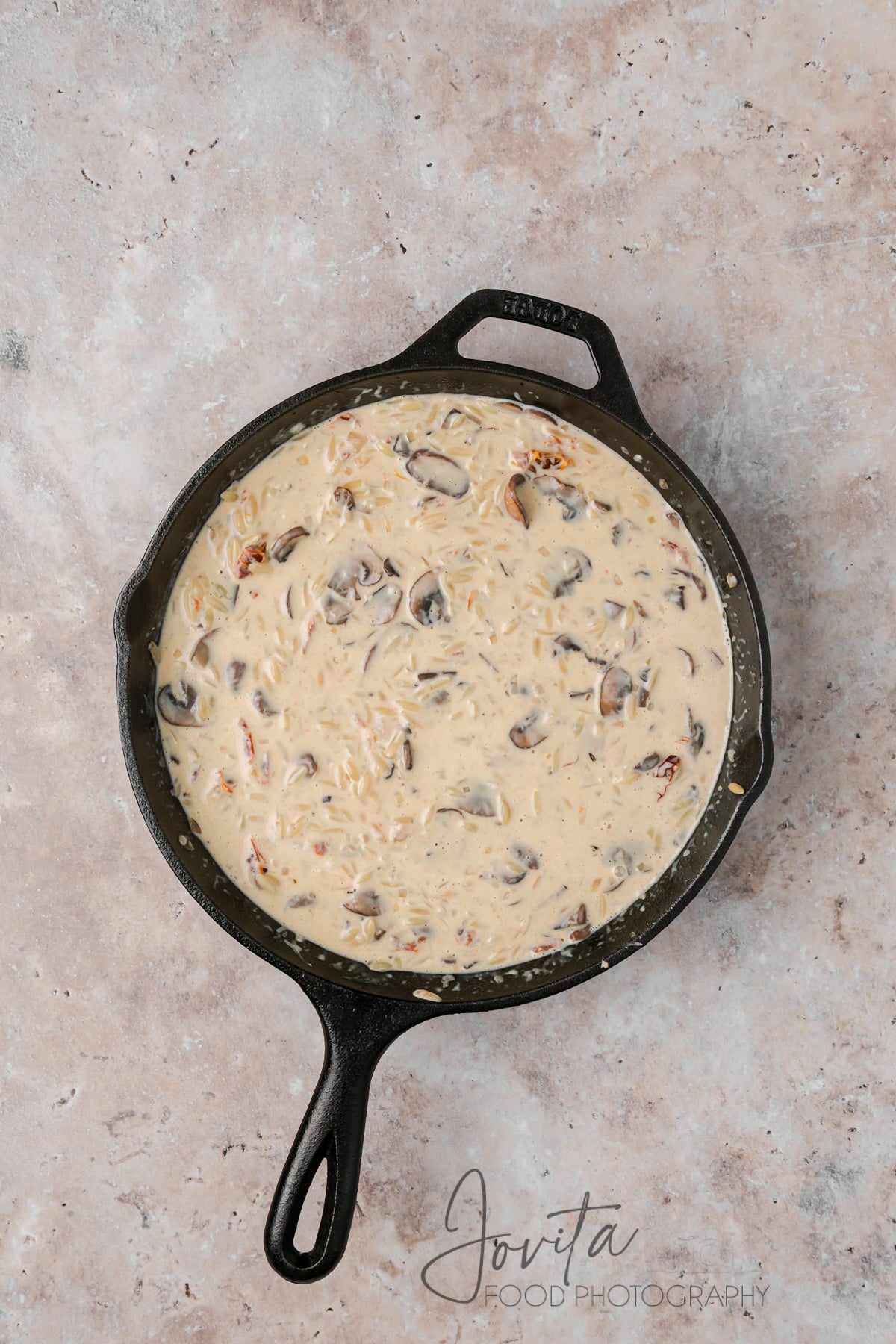 Creamy Chicken Orzo Bake