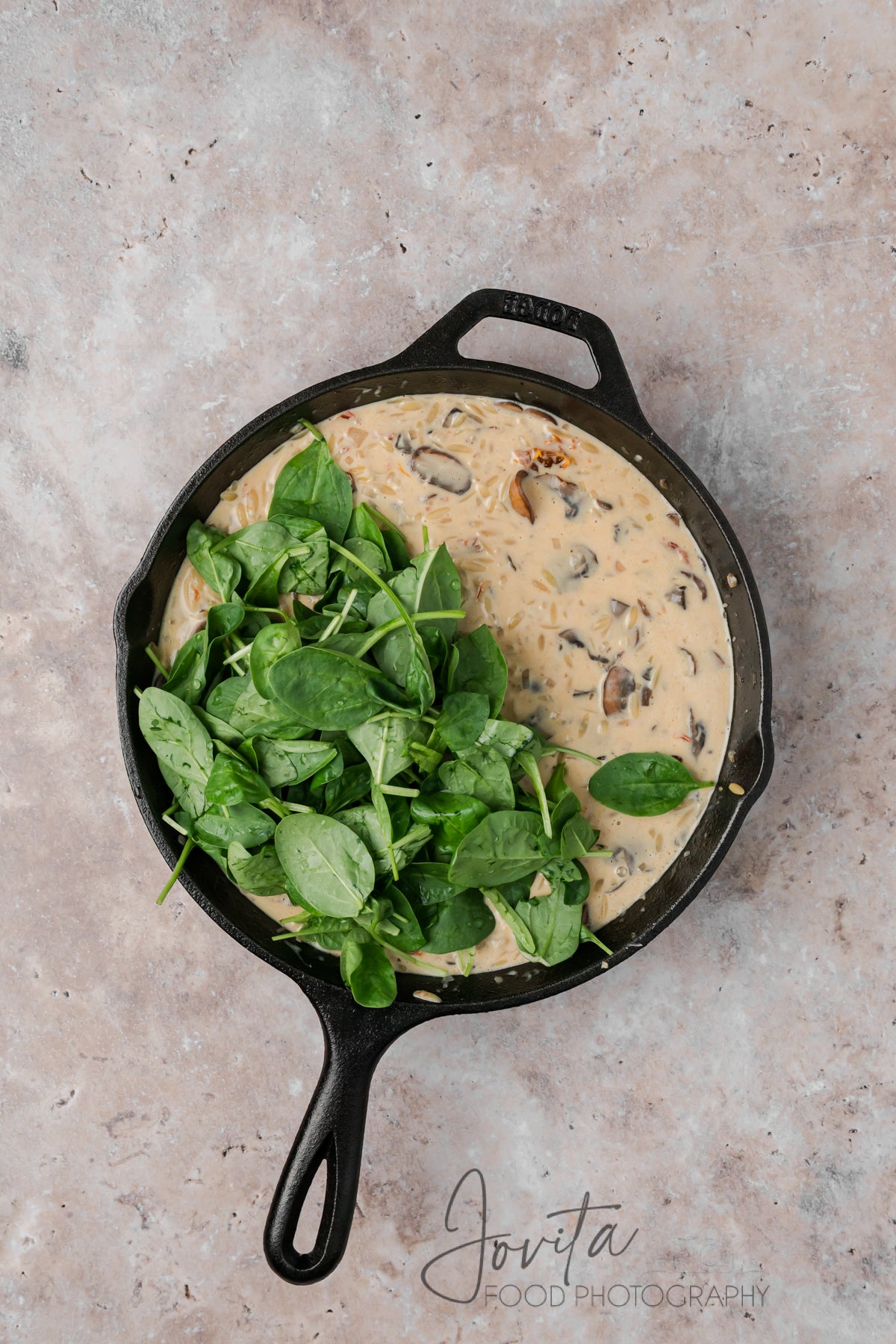 Creamy Chicken Orzo Bake