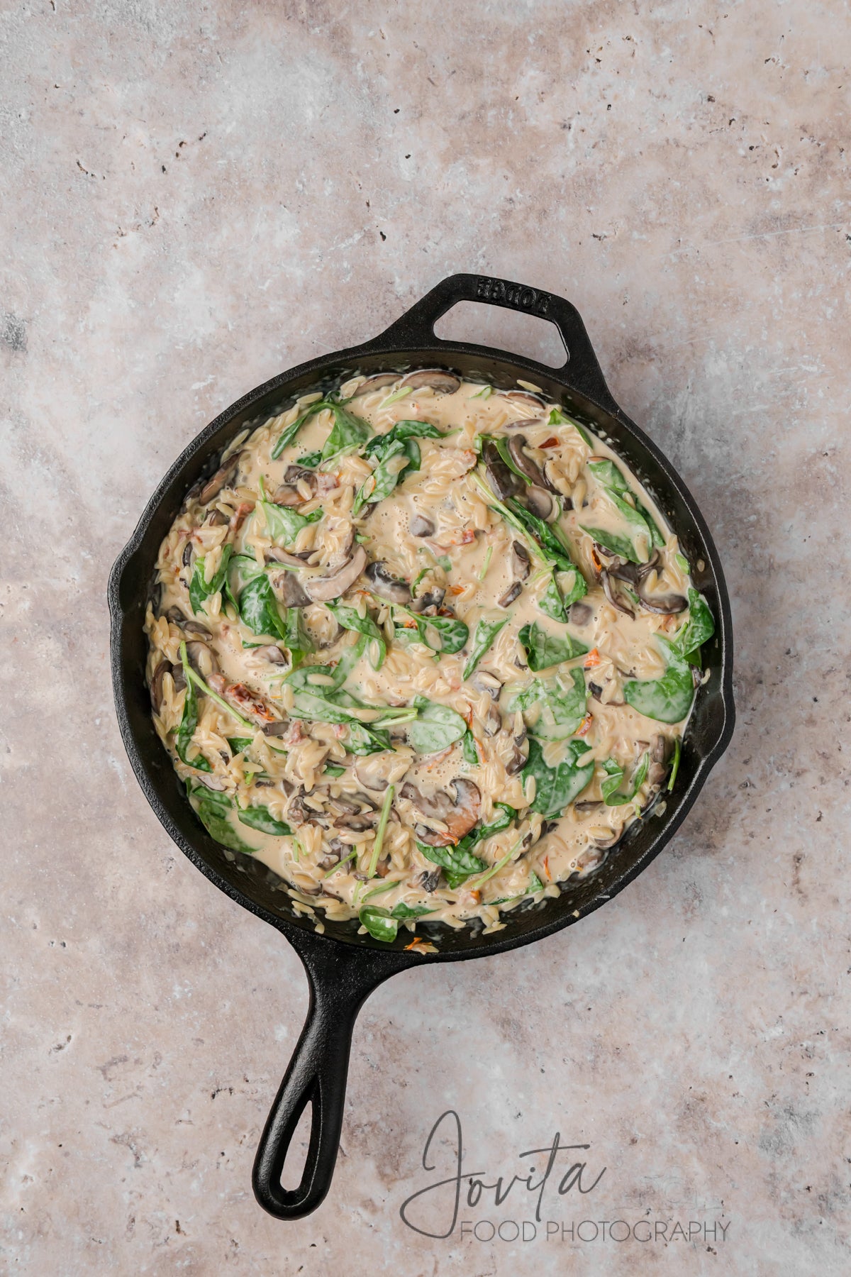 Creamy Chicken Orzo Bake