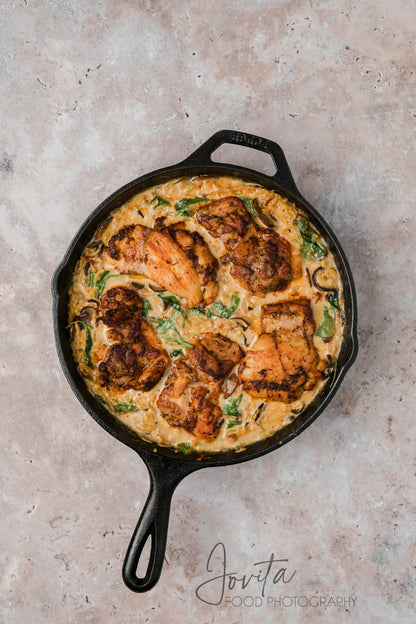 Creamy Chicken Orzo Bake