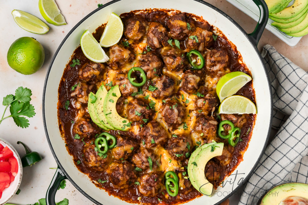 Enchilada Meatballs