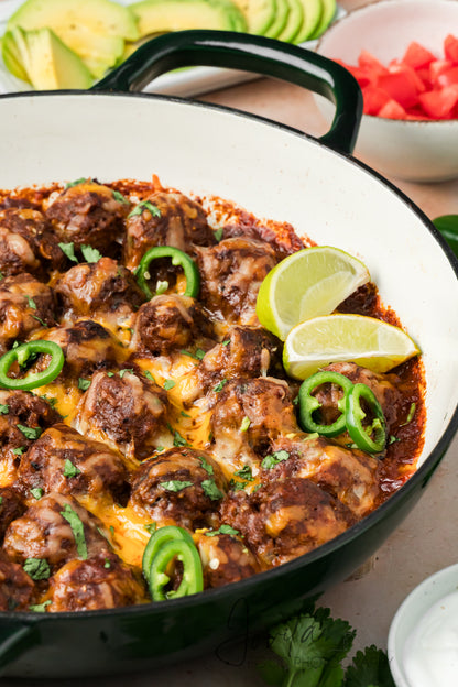 Enchilada Meatballs