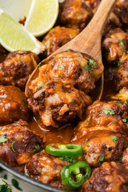 Enchilada Meatballs