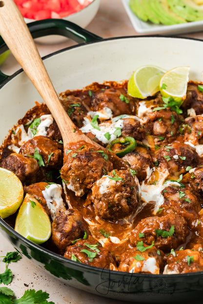 Enchilada Meatballs