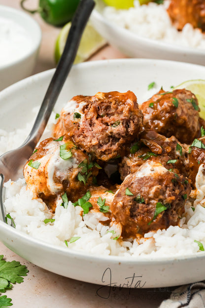 Enchilada Meatballs
