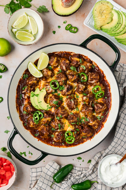 Enchilada Meatballs
