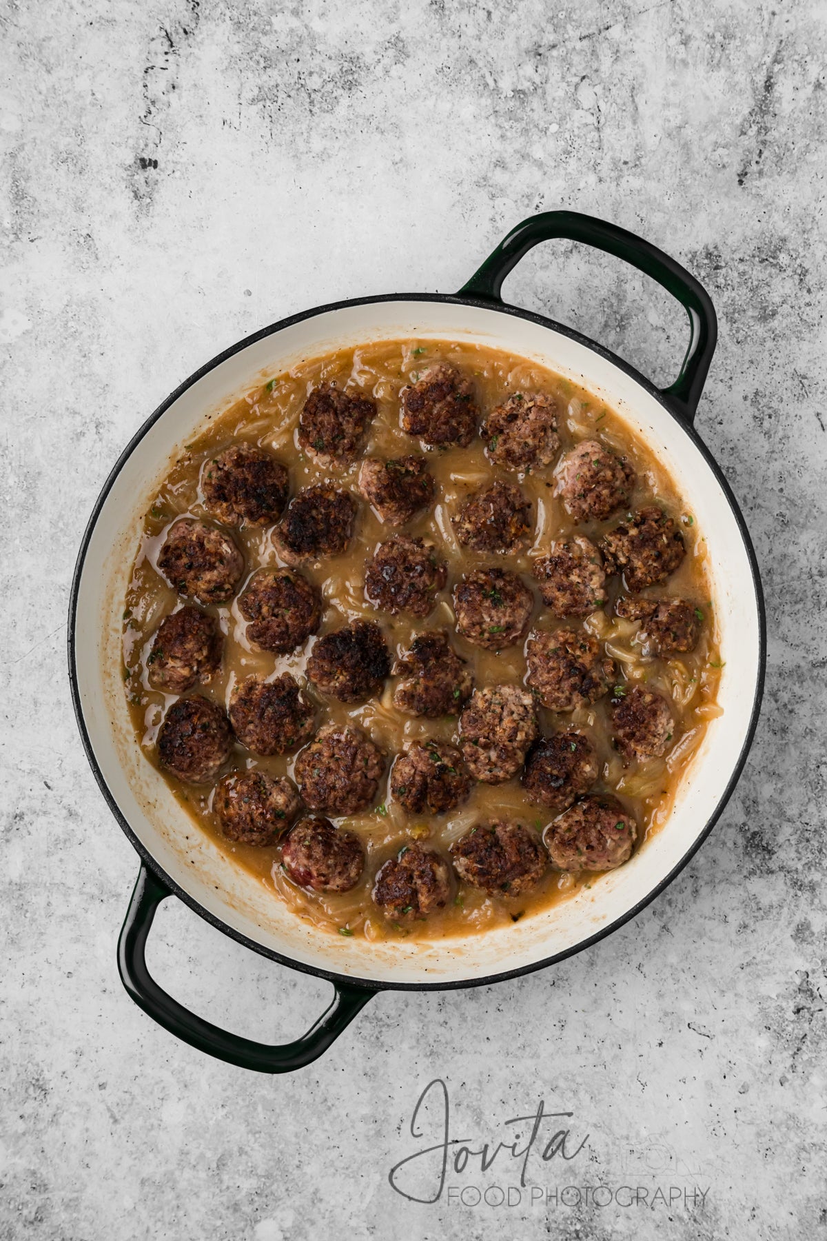 French Onion Meatballs