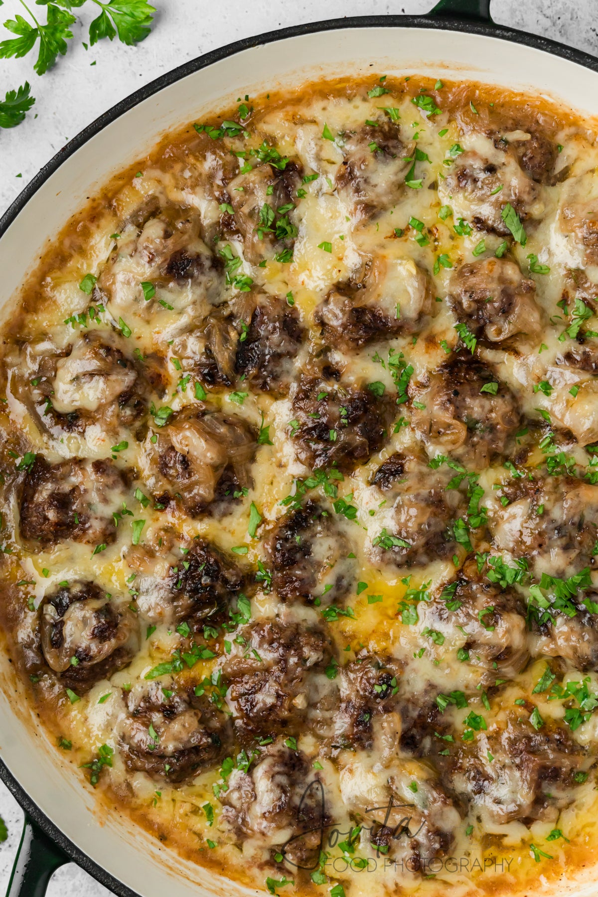 French Onion Meatballs