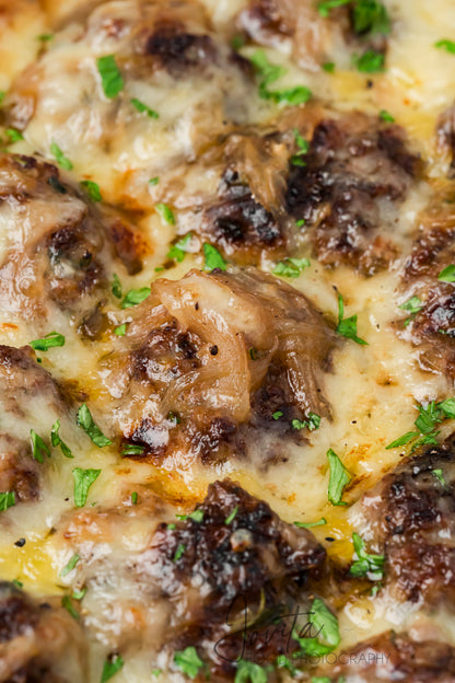 French Onion Meatballs
